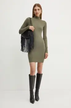 Silvian Heach rochie BENEL culoarea verde, mini, mulata, GPA24307VE imagine