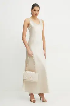 Silvian Heach rochie CORNAVA culoarea bej, maxi, mulata, GPP25361VE imagine