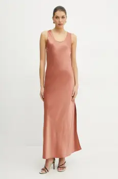 Silvian Heach rochie CORNAVA culoarea portocaliu, maxi, mulata, GPP25361VE imagine