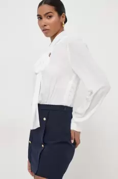 Silvian Heach rochie culoarea alb, mini, mulata imagine