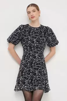 Silvian Heach rochie culoarea negru, mini, evazati imagine