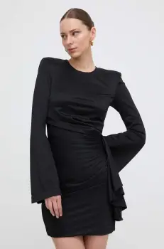 Silvian Heach rochie culoarea negru, mini, mulata imagine