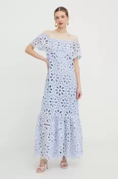 Silvian Heach rochie din bumbac maxi, evazati imagine