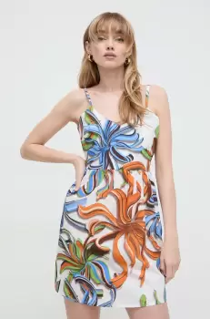 Silvian Heach rochie din bumbac mini, evazati imagine