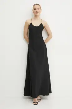 Silvian Heach rochie DULBAS culoarea negru, maxi, evazati, GPP25320VE imagine