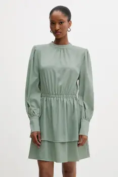 Silvian Heach rochie FAYIUM culoarea verde, mini, evazati, GPA25322VE imagine