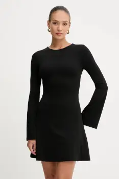 Silvian Heach rochie KOGHO culoarea negru, mini, evazati, GPA25449VE imagine