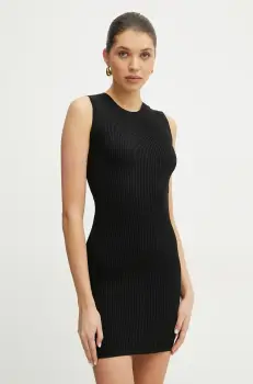 Silvian Heach rochie OSTWALD culoarea negru, mini, mulata, GPP25078VE imagine