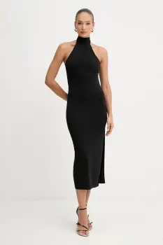 Silvian Heach rochie TIKIM culoarea negru, maxi, mulata, GPA25358VE imagine