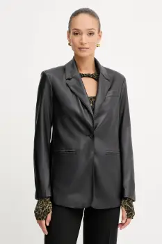 Silvian Heach sacou QUILES culoarea negru, un singur rand de nasturi, uni, GPA25304GC imagine