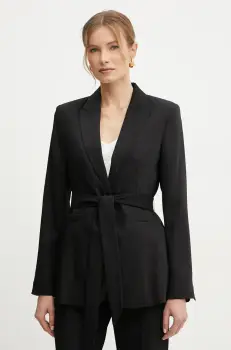 Silvian Heach sacou TRAU culoarea negru, un singur rand de nasturi, neted, GPP25398GC imagine