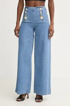 Simona Corsellini blugi wide leg pentru femei imagine