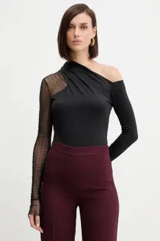 Simona Corsellini bluza culoarea negru, uni, A25CPMG00201 imagine