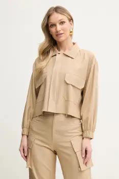 Simona Corsellini geaca culoarea verde, de tranzitie, P25CPGI010 imagine