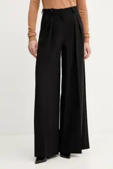 Simona Corsellini pantaloni culoarea negru, drept, high waist, A25CPPA00301 imagine