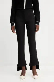 Simona Corsellini pantaloni culoarea negru, drept, medium waist, A25CPPA00701 imagine