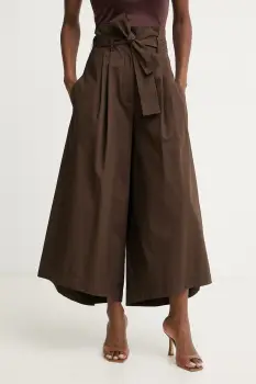 Simona Corsellini pantaloni pentru femei, din bumbac imagine