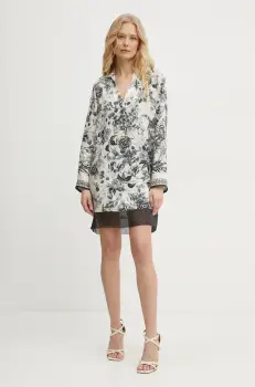 Simona Corsellini rochie culoarea bej, mini, oversize, P25CPAB001 imagine