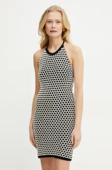 Simona Corsellini rochie culoarea negru, mini, mulata, P25CPABO07 imagine