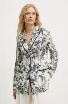 Simona Corsellini sacou culoarea bej, un singur rand de nasturi, modelator, P25CPGI003 imagine