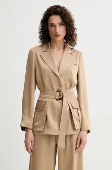 Simona Corsellini sacou culoarea verde, un singur rand de nasturi, uni, P25CPGI00401 imagine