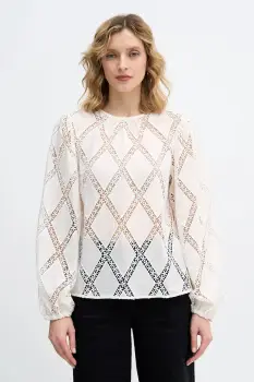 Sisley bluza culoarea bej, 5WTKLQ09X imagine