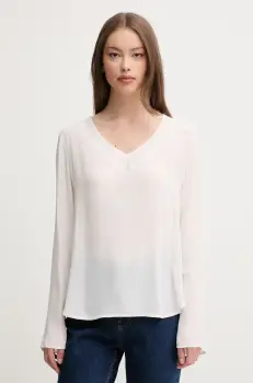 Sisley bluza culoarea bej, uni, 5IDTLQ08F imagine