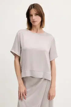 Sisley bluza culoarea gri, uni, 52BZLQ093 imagine