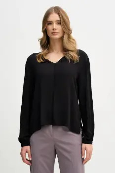 Sisley bluza culoarea negru, uni, 5IDTLQ09H imagine