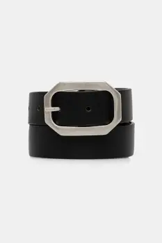 Sisley curea de piele culoarea negru, 6SRVWL03D imagine