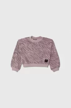 Sisley hanorac de bumbac pentru copii culoarea roz, modelator imagine