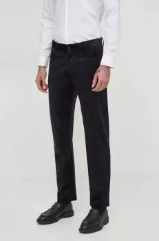 Sisley pantaloni barbati, culoarea negru, drept imagine