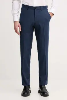 Sisley pantaloni culoarea bleumarin, cu fason chinos, 4HQJSF05I imagine