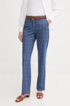 Sisley pantaloni drept, medium waist, 4IQULF06I imagine