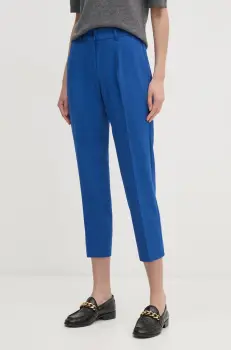 Sisley pantaloni femei, drept, high waist imagine