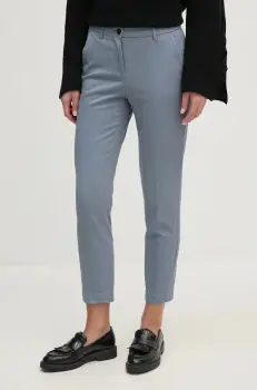 Sisley pantaloni femei, fason tigareta, medium waist, 48M855BK7 imagine