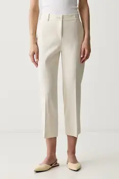 Sisley pantaloni straight pentru femei, cu in imagine