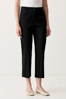 Sisley pantaloni straight pentru femei, cu in imagine