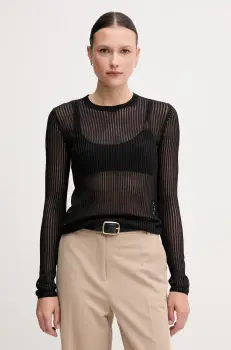 Sisley pulover culoarea negru, light, 1JCQM105T imagine