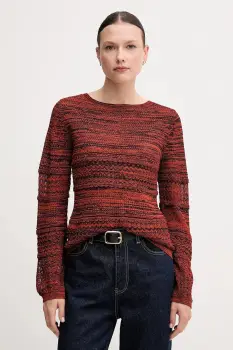 Sisley pulover culoarea portocaliu, light, 19EQL106E imagine