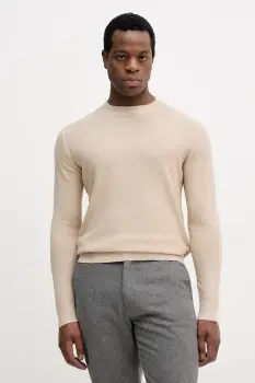 Sisley pulover din amestec de lana culoarea bej, light, 1041S104H imagine