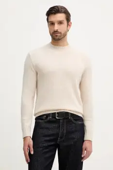 Sisley pulover din amestec de lana culoarea bej, light, 18AYS104L imagine