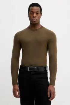 Sisley pulover din amestec de lana culoarea gri, light, 102HS1B17 imagine