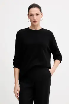 Sisley pulover din amestec de lana culoarea negru, light, 18AYM103K imagine