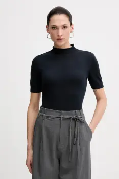 Sisley pulover din amestec de lana culoarea rosu, cu turtleneck, 11BAM105P imagine