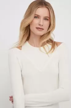 Sisley pulover femei, culoarea bej, light imagine