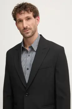 Sisley sacou barbati, culoarea negru, 2NGUSW024 imagine