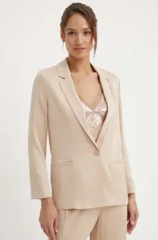 Sisley sacou culoarea bej, un singur rand de nasturi, neted, 2Q6ZLW02D imagine