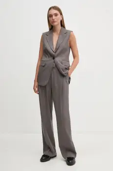 Sisley sacou culoarea gri, un singur rand de nasturi, 2TKDLJ00M imagine