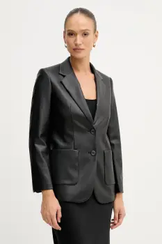 Sisley sacou culoarea negru, un singur rand de nasturi, uni, 22V3LW038 imagine